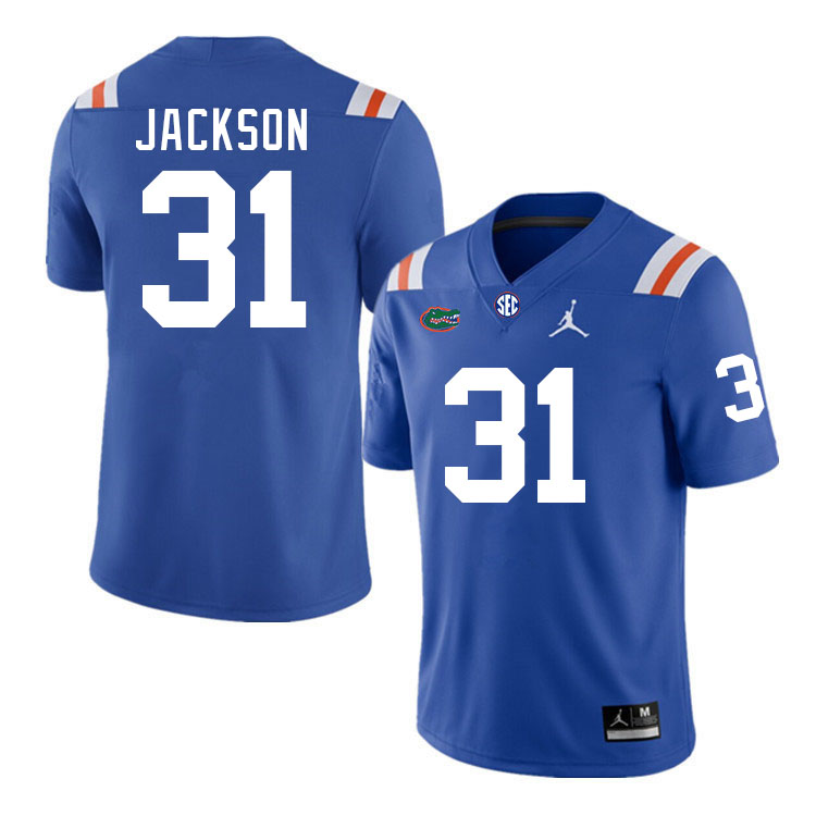 Florida Gators #31 Evan Jackson College Football Jerseys Stitched-Throwback